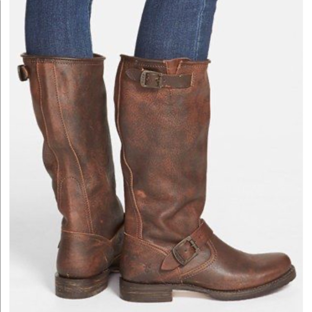 Well loved Veronica slouch tall Frye boots